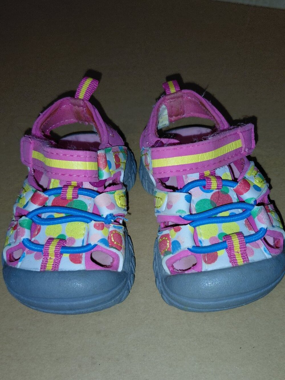 Garanimals Colorful Sporty Fisherman Sandals Girls Toddler Size 2
